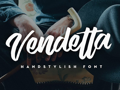 Vendetta Handstylish Font ($16)