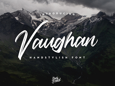 Vaughan Handstylish Font ($20) brush design font fonts hipster lettering modern script vintage