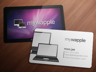 Mywapple Business Card apple business card computer mac mywapple snow leopard