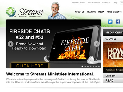 Streams Ministries Website ministry mockup streams web website