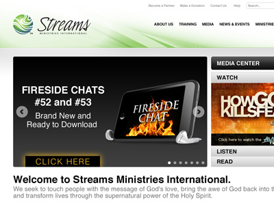 Streams Ministries Website Update