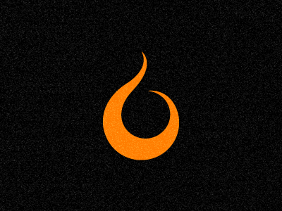 Flame Icon flame icon logo mark orange