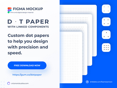 Dot and Grid Paper Template - Free Figma Mockup