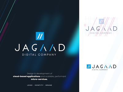 Jagaad - Digital Company - Logo / Brand / Identity app brand brand identity branding clean digital figma graphic design icon identity logo logodesign mark modern tech typeface typography vector