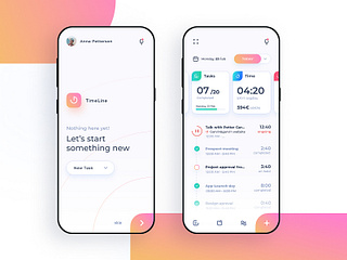 TimeLine - Time and Project tracking app - V1 by Fábio Santos on Dribbble