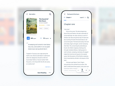 Social book reading and share app - V1 Concept