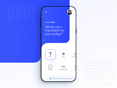 Google Translate app concept - Home
