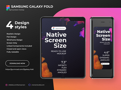 Samsung Galaxy Fold - Figma Mockup figma figma material flatdesign fold interfaces material material design mockup phone realistic samsung samsung fold samsung galaxy samsung galaxy fold samsung mockup ui uidesign uiuxdesign vector