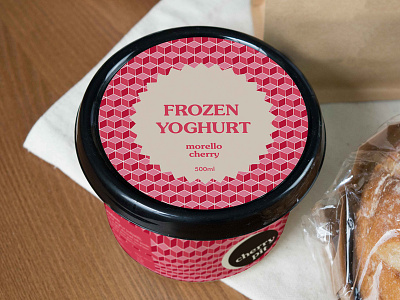 Cherry Pit - Frozen Yoghurt Packaging
