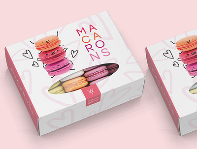 Packaging design for macarons brand design brand identity macarons packaging айдентика брендинг дизайн упаковка этикетка