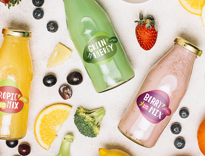 smoothie label packaging web design айдентика дизайн упаковка этикетка