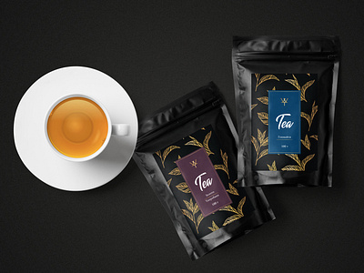 Tea label design