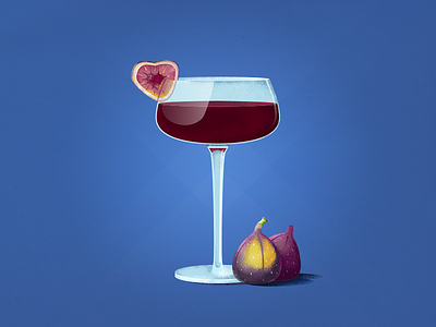 Wine Vibes drink figs fruit illustration vibes wine