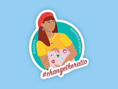 Women in tech #1 character graphic design illustration sticker vector women in tech