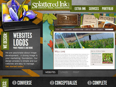 SplatteredInk.com design website