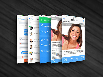 Dating App Concept app concept dating app flat ios 7 ios7 iphone iphone 5 iphone 5c iphone 5s iphone app tinder