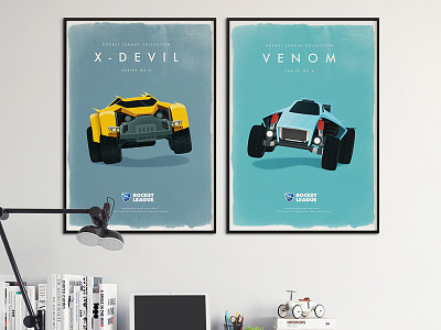 Rocket League Collection - Posters design gaming league poster rocket
