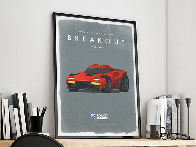 Rocket League Collection - Breakout (mockup) design gaming league poster rocket