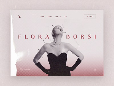 Flora Borsi - Personal Portfolio Website artistic canada concept design figma iran landing landing page ui ui design uiux ux web web design web ui website website ui