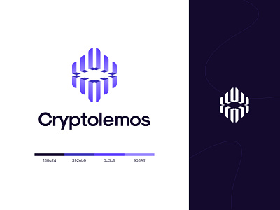 Cryptolemos Logo - Crypto Currency Logo Concept 3d 3d logo bitcoin branding btc canada concept crypto crypto currency design flat graphic design illustration iran logo logo concept logo design