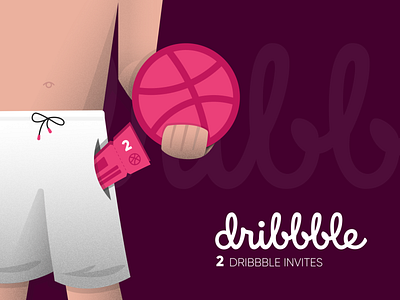 Tow dribbble invites design draft dribbble dribbble invite giveaway dribbble invites flat giveaway illustration illustrator invitation invitations invite invites invites giveaway iran vector