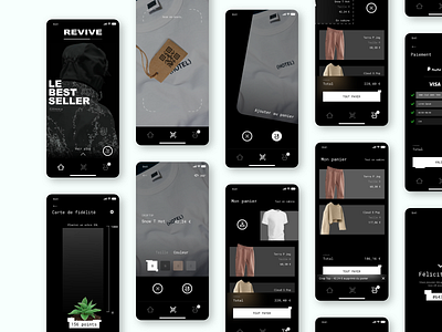 Revive • Concept Store App app app design clothing concept store design design app digital ecology ecommerce app ecommerce design icon minimal scan ui uidesign ux uxdesign web