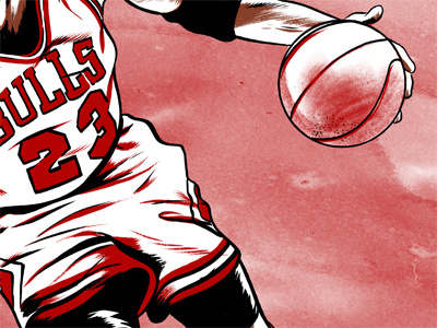 Michael Jordan basketball illustration michael jordan