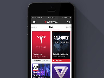 Livestream User Interface Refresh