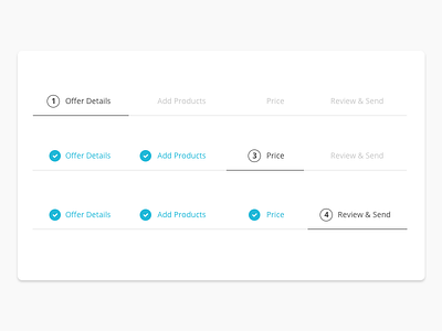 1, 2, 3... Steps! field flat form menu sidebar steps ui