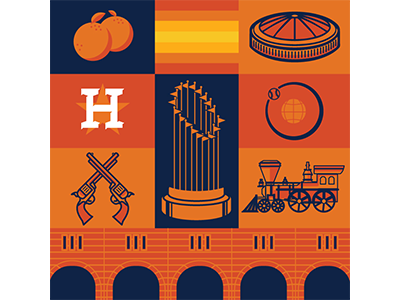 Astros astros baseball design graphic houston illustration illustrator series vector world