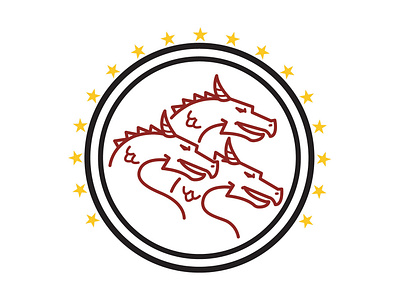 Dragonstone FC art branding design illustration illustrator logo minimal soccer badge soccer crest vector