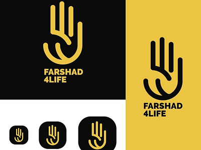 farshad 4life logo design graphic design illustration logo logodesign photoshop youtuber