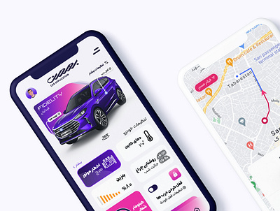 Bahman App Concept app design branding car app car application design graphic design photoshop ui ui design ux vector