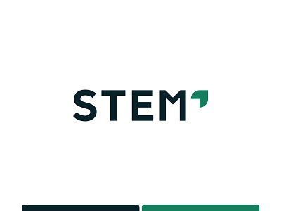 STEM logo branding eco friendly greenlogo hydroponics logo plant logo product branding product logo vertical farming