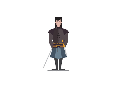 For The Throne! Arya Stark! arya arya stark character character concept game of thrones got illustration stark vector