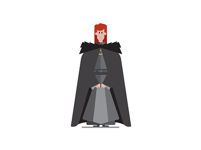 For The Throne! Sansa Stark! character character design flatvector game of thrones got sansa stark stark winterfell