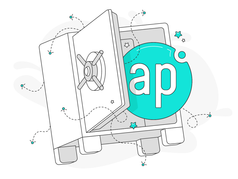 Another Learning Portal illustration! ap learning line illustration green isometric technology safe illustration