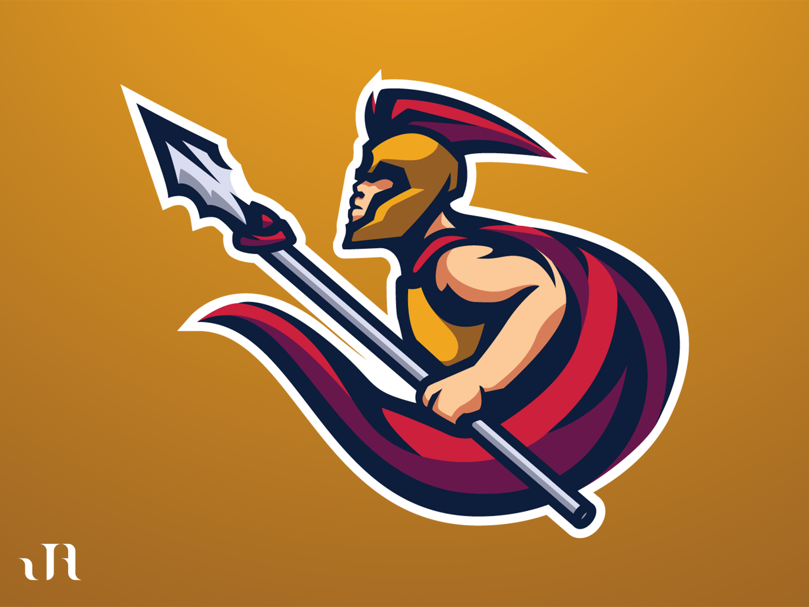 Spartan Mascot Logo by Junine Asuncion on Dribbble