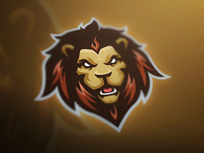 Premade Lion Mascot Logo