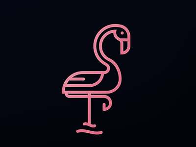 Flamingo Logo Design logo design brand branding