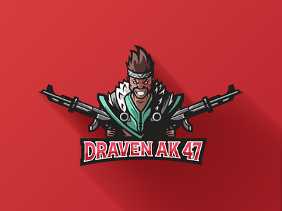 Draven AK 47 Mascot Logo