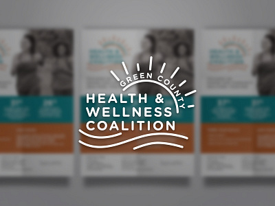 Green County Health & Wellness Coalition badge branding design graphic design identity kentucky logo outdoors poster vector