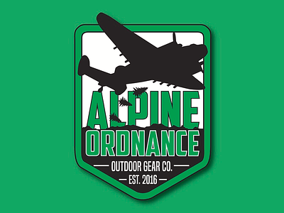 Alpine Ordnance branding illustration logo vector