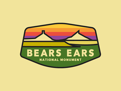 Bears Ears america badge bears ears graphic design logo national parks patagonia utah vector