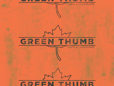 Green Thumb Logo Rework branding design graphic design landscape logo rebrand