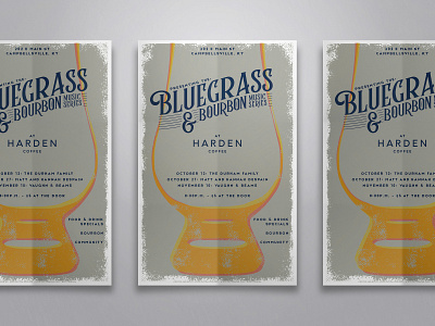 Bluegrass & Bourbon Music Series bourbon branding design graphic graphic design illustration kentucky logo music poster
