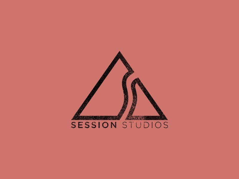 Session Studios identity outdoors badge graphic design kentucky branding logo design