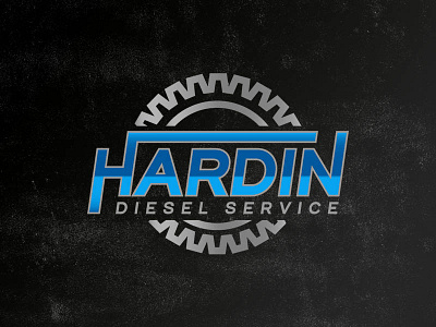 Hardin Diesel Service branding design diesel graphic design identity kentucky logo vector