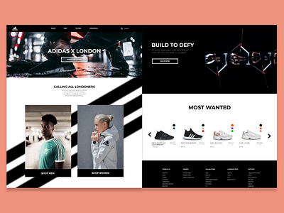 Adidas x London website redesign