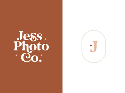 Jess Photo Co. Logo boho desert feminine icon illustration logo photo photography trendy typography vector vibes